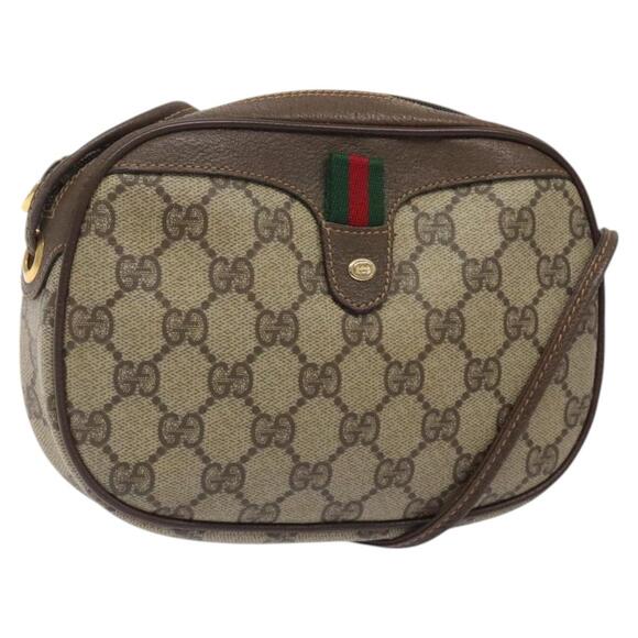 GUCCI GG Supreme Web Sherry Line Shoulder Bag Pvc 007 58 6112 007 58 6112 - Picture 1 of 16